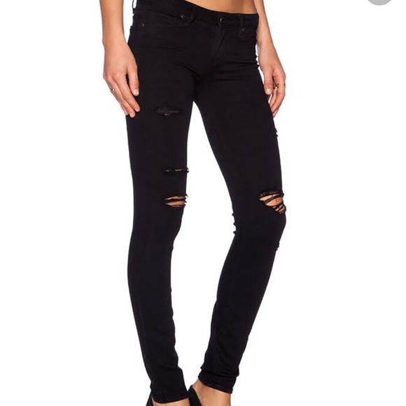 Paige Black Skinny Jeans - Picture 2 of 2